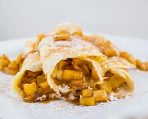 Apple and Creamy Ricotta Crepes